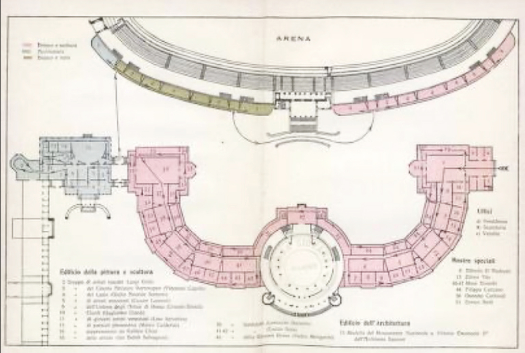 Planimetria Esposizione di Milano 1906